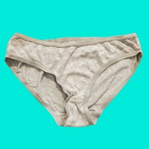 Gray Undies with Cute White Rainbow Print